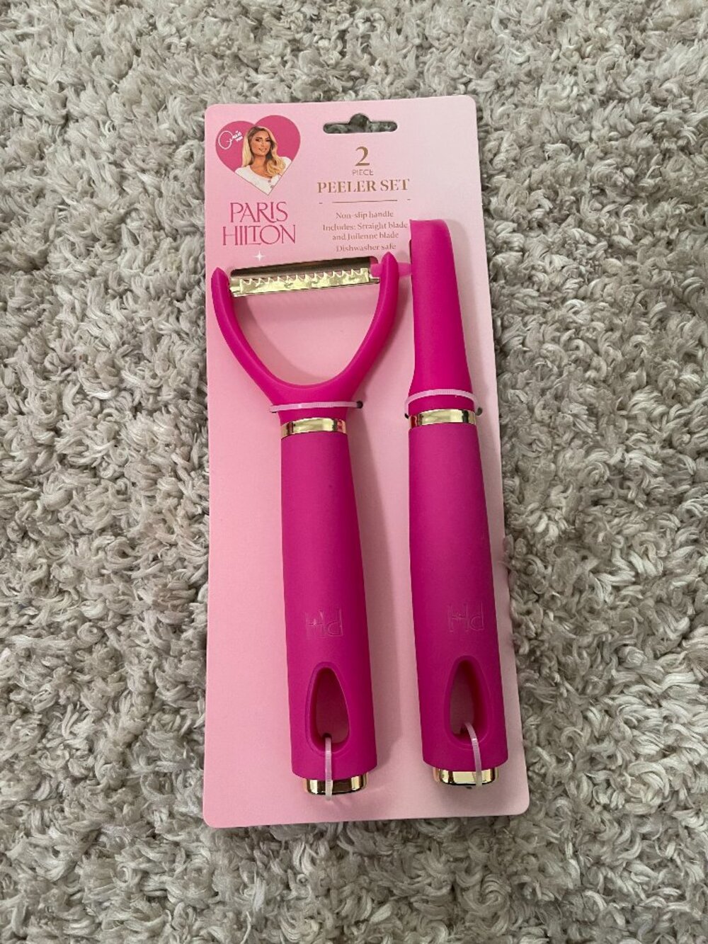 Paris Hilton 2pc Peeler Set Pink NWT Kitchen Tool